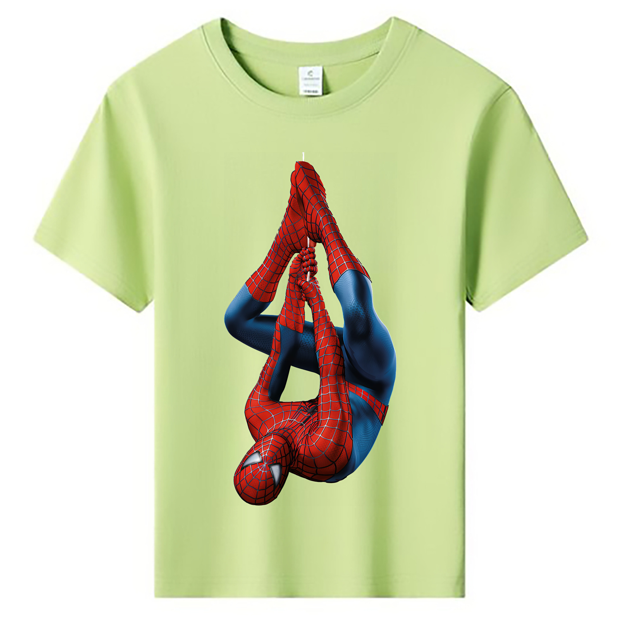 （画像用） Spider Man スパイダーマン 綿100％キッズTシャツ（フロントプリント）